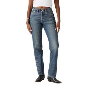 Levi’s 501 Curvy Straight Jeans NWT Size 24x30 High Rise Medium Indigo